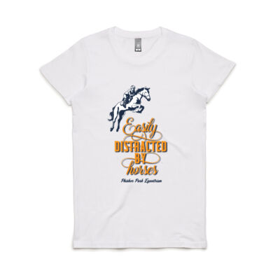 Phisher Park - Easily Distracted By Horses - Ladies T-Shirt Thumbnail