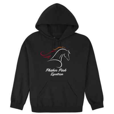 Phisher Park Equestrian Customizable Unisex Hooded Dark Sweatshirt Thumbnail